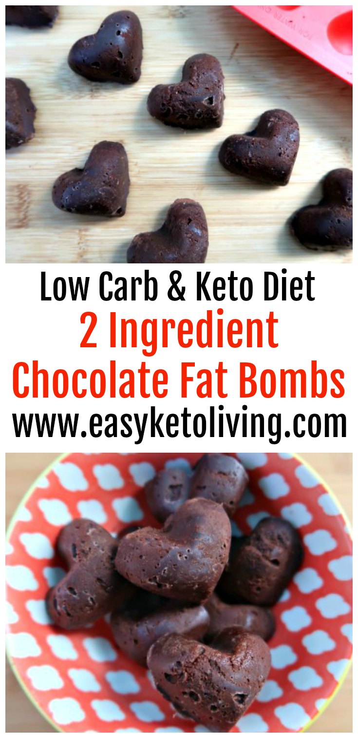 2 Ingredient Chocolate Fat Bombs Recipe - Low Carb Keto Bomb Recipes