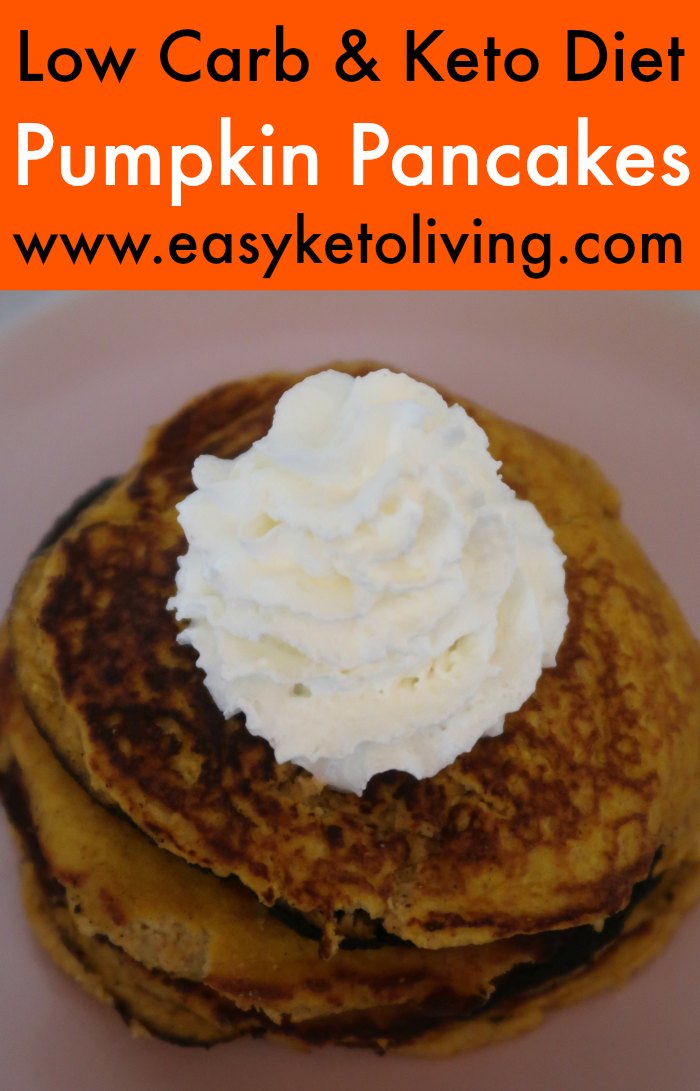Keto Pumpkin Pancakes Recipe - Easy Low Carb Coconut Flour Pancakes
